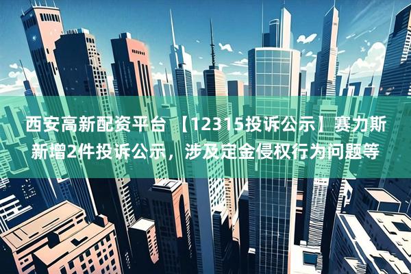 西安高新配资平台 【12315投诉公示】赛力斯新增2件投诉公示,涉及定金侵权行为问题等