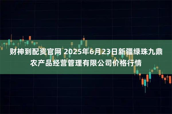 财神到配资官网 2025年6月23日新疆绿珠九鼎农产品经营管理有限公司价格行情